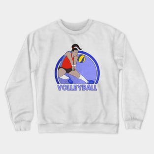 Volleyball Player Crewneck Sweatshirt